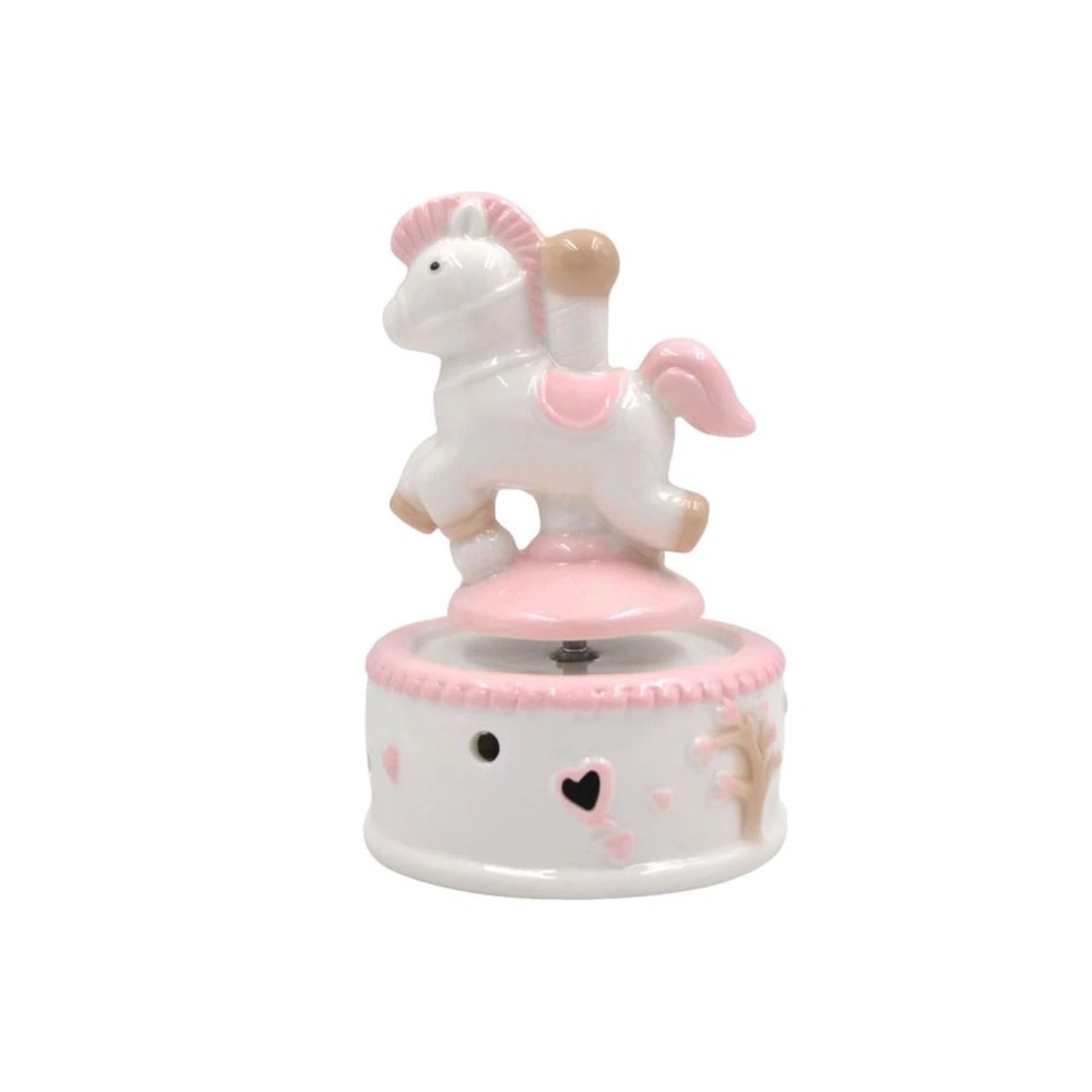 CARILLON CAVALLINO 9X13CM ROSA